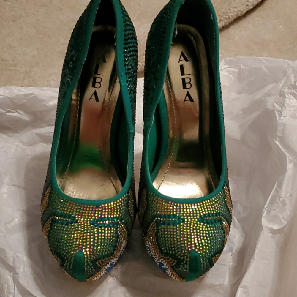 Alba Gem Studded Heels